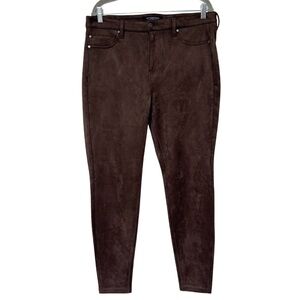 {Liverpool} High Rise Waist Skinny Suede Faux Leather Jeans Ponte Pants